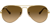 Aviator Gradient RB3025 001/M2 Gold Brown