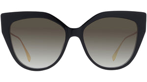 Baguette Black Cat Eye Sunglasses