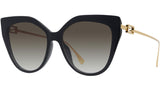 Baguette Black Cat Eye Sunglasses