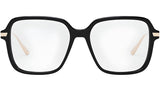 GemDiorO S5I Black Geometric Eyeglasses