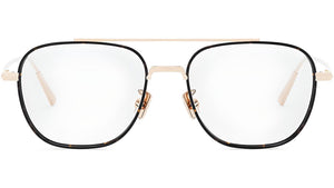 DiorBlackSuitO 13U Gold Pilot Eyeglasses