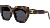 Triomphe Havana Butterfly Sunglasses