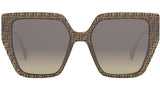 Baguette Brown Butterfly Sunglasses