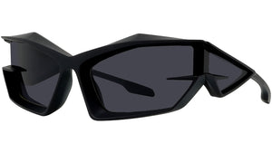 Giv Cut Black Geometric Sunglasses