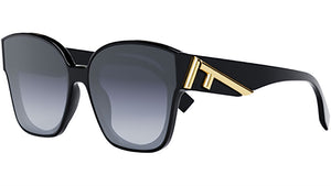 Fendi First Black Square Sunglasses