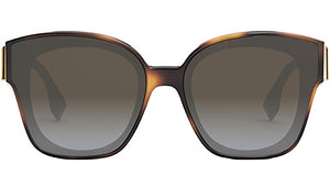 Fendi First Havana Square Sunglasses