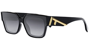 Fendi First Black Rectangular Sunglasses