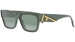 Fendi First Green Rectangular Sunglasses