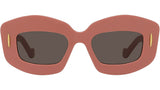 Anagram Pink Rectangular Sunglasses