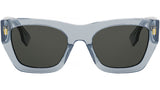 Fendi Roma Blue Rectangular Sunglasses