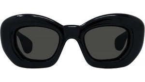 Inflated Black Cat Eye Sunglasses