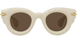 Inflated White Pantos Sunglasses