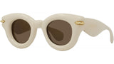 Inflated White Pantos Sunglasses