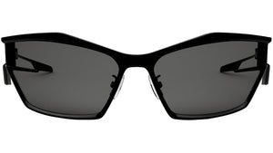 Giv Cut Black Geometric Sunglasses