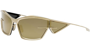 Giv Cut CL Gold Geometric Sunglasses