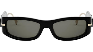 Fendigraphy Black Oval Sunglasses