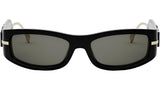 Fendigraphy Black Oval Sunglasses