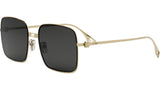 Baguette Yellow Square Sunglasses