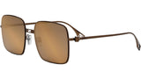 Baguette Brown Square Sunglasses