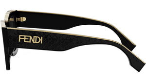 Fendi Roma Black Square Sunglasses