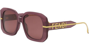 Fendigraphy Violet Geometric Sunglasses