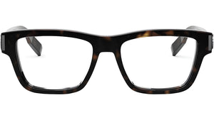 CD IconO S1I Havana Geometric Eyeglasses