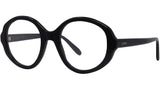 Thin Black Oval Eyeglasses