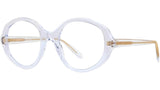 Thin Transparent Oval Eyeglasses