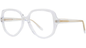 Slim Crystal Geometric Eyeglasses