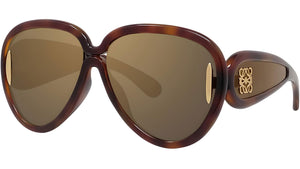 Wave Mask Tortoise Pilot Sunglasses