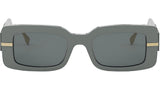 Fendigraphy Grey Rectangular Sunglasses