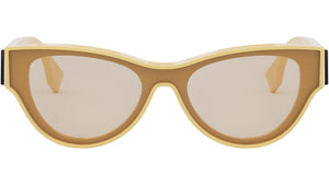 Fendi First Yellow Round Sunglasses