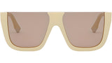 Fendi Way Yellow Square Sunglasses