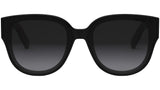 Lady 95.22 R3I Black Round Sunglasses