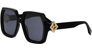 FF Diamonds Black Square Sunglasses