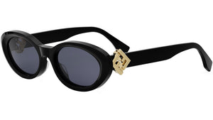 FF Diamonds Black Cat Eye Sunglasses