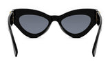 FF Diamonds Black Cat Eye Sunglasses