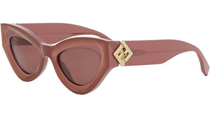 FF Diamonds Red Cat Eye Sunglasses