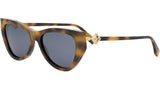 FF Diamonds Havana Cat Eye Sunglasses