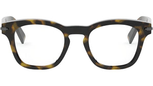 DiorBlackSuitO S21I Havana Square Eyeglasses