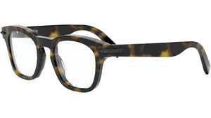 DiorBlackSuitO S21I Havana Square Eyeglasses