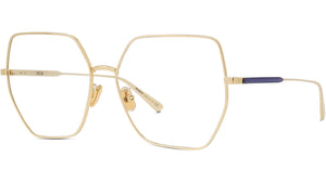 GemDiorO S2U Yellow Geometric Eyeglasses