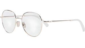 Mini CD O R3U Silver Round Eyeglasses