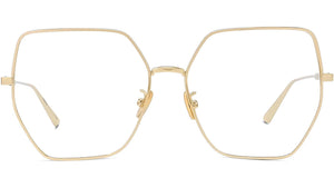 GemDiorO S2U Yellow Geometric Eyeglasses