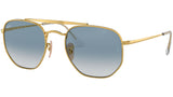 The Marshal RB3648 gold clear gradient blue