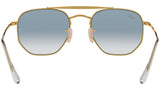 The Marshal RB3648 gold clear gradient blue