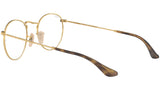 Round Metal Optics RB3447V gold on top havana