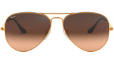 Aviator Gradient RB3025 9001A5 Light Brown