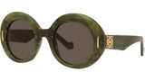 Anagram Green Oval Sunglasses