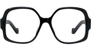 Anagram Black Geometric Eyeglasses